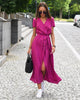 Elegant Floral Wrap Maxi Dress for Women