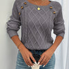Samantha | Elegant Cable-Knit Button Sweater