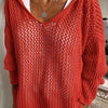 Jennifer | Elegant Open-Knit Hooded Sweater