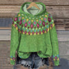 Megan | Elegant Fair-Isle Knit Hoodie