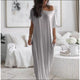 Flowy Off-Shoulder Maxi Dress for Women