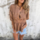 Elegant Smocked Peplum Blouse for Women
