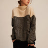 Samantha | Cozy Chevron Turtleneck Sweater
