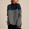 Samantha | Cozy Chevron Turtleneck Sweater