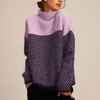 Samantha | Cozy Chevron Turtleneck Sweater