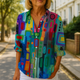 Chic Abstract Blouse for Women