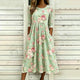 Feminine Floral Midi Dress for Women