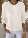 Loretta | Elegant Ribbed Crewneck Sweater