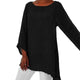 Flowy Linen Asymmetric Tunic for Women