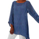 Flowy Linen Asymmetric Tunic for Women
