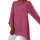 Flowy Linen Asymmetric Tunic for Women