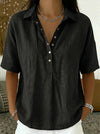 Amber | Effortless Linen Button-Down Blouse