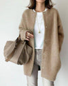 Christine | Cozy Longline Snap-Button Cardigan