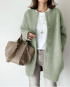 Christine | Cozy Longline Snap-Button Cardigan