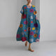 Flowy Floral Boho Maxi Dress for Women