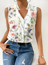 Brittany | Elegant Floral Wrap Top