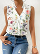 Elegant Floral Wrap Tank Top for Women
