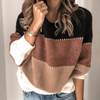 Heather | Elegant Colorblock Oversized Sweater