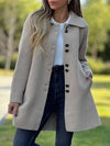 Melissa | Elegant Wool Button-Front Coat