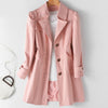 Megan | Elegant Belted Trench Coat