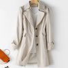Megan | Elegant Belted Trench Coat