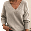 Danielle | Elegant V-Neck Knit Sweater