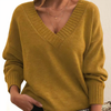 Danielle | Elegant V-Neck Knit Sweater