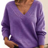 Danielle | Elegant V-Neck Knit Sweater