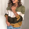 Heather | Elegant Colorblock Oversized Sweater