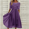 Megan | Feminine Chiffon Midi Dress