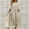 Megan | Feminine Chiffon Midi Dress