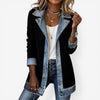 Stephanie | Elegant Denim Colorblock Jacket