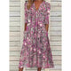 Elegant Floral Midi Dress for Women