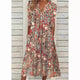 Elegant Floral Midi Dress for Women