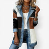Stephanie | Elegant Denim Colorblock Jacket