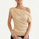 Elegant Sequin One-Shoulder Top for Women