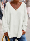 Kimberly | Elegant V-Neck Oversized Sweater