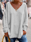 Kimberly | Elegant V-Neck Oversized Sweater