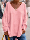 Kimberly | Elegant V-Neck Oversized Sweater