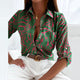 Elegant Abstract Collared Blouse for Women