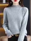 Jessica | Elegant Mock-Neck Fitted Sweater