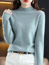 Jessica | Elegant Mock-Neck Fitted Sweater