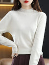 Jessica | Elegant Mock-Neck Fitted Sweater