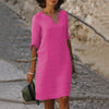 Danielle | Effortless V-Neck Shift Dress