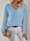 Laura | Elegant Crochet Sleeve Sweater
