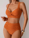 Nicole | Flattering Twist-Front High-Waist Bikini