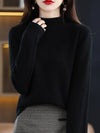 Jessica | Elegant Mock-Neck Fitted Sweater