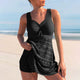 Flowy Skirted Tankini Set for Women
