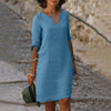Danielle | Effortless V-Neck Shift Dress
