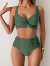 Nicole | Flattering Twist-Front High-Waist Bikini